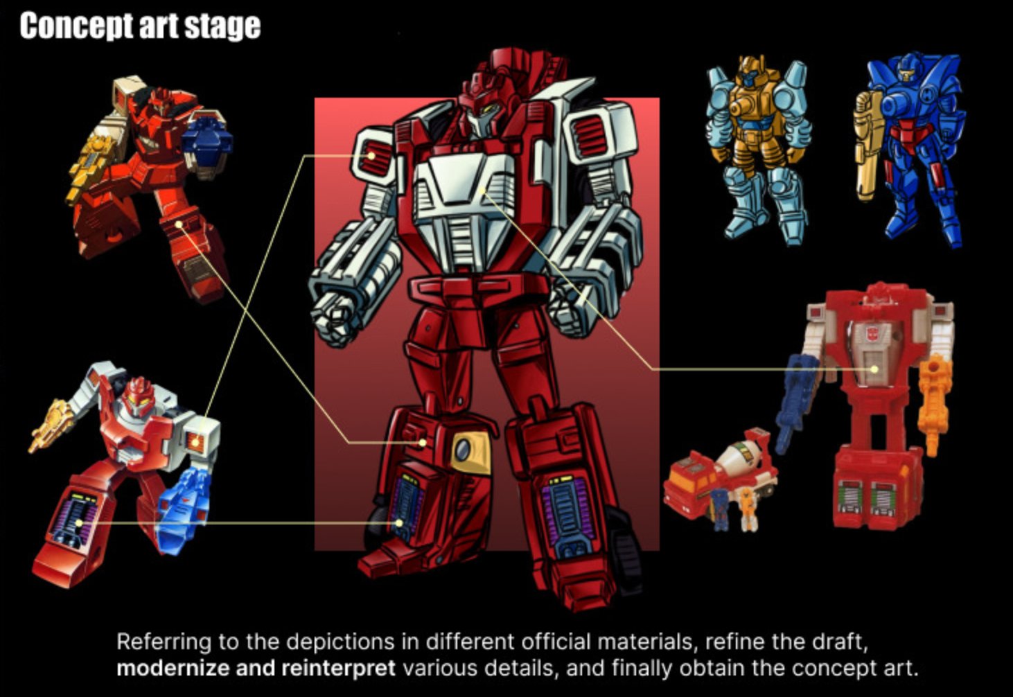 Engineering Vehicle concept art stage — modernizing the design from official references