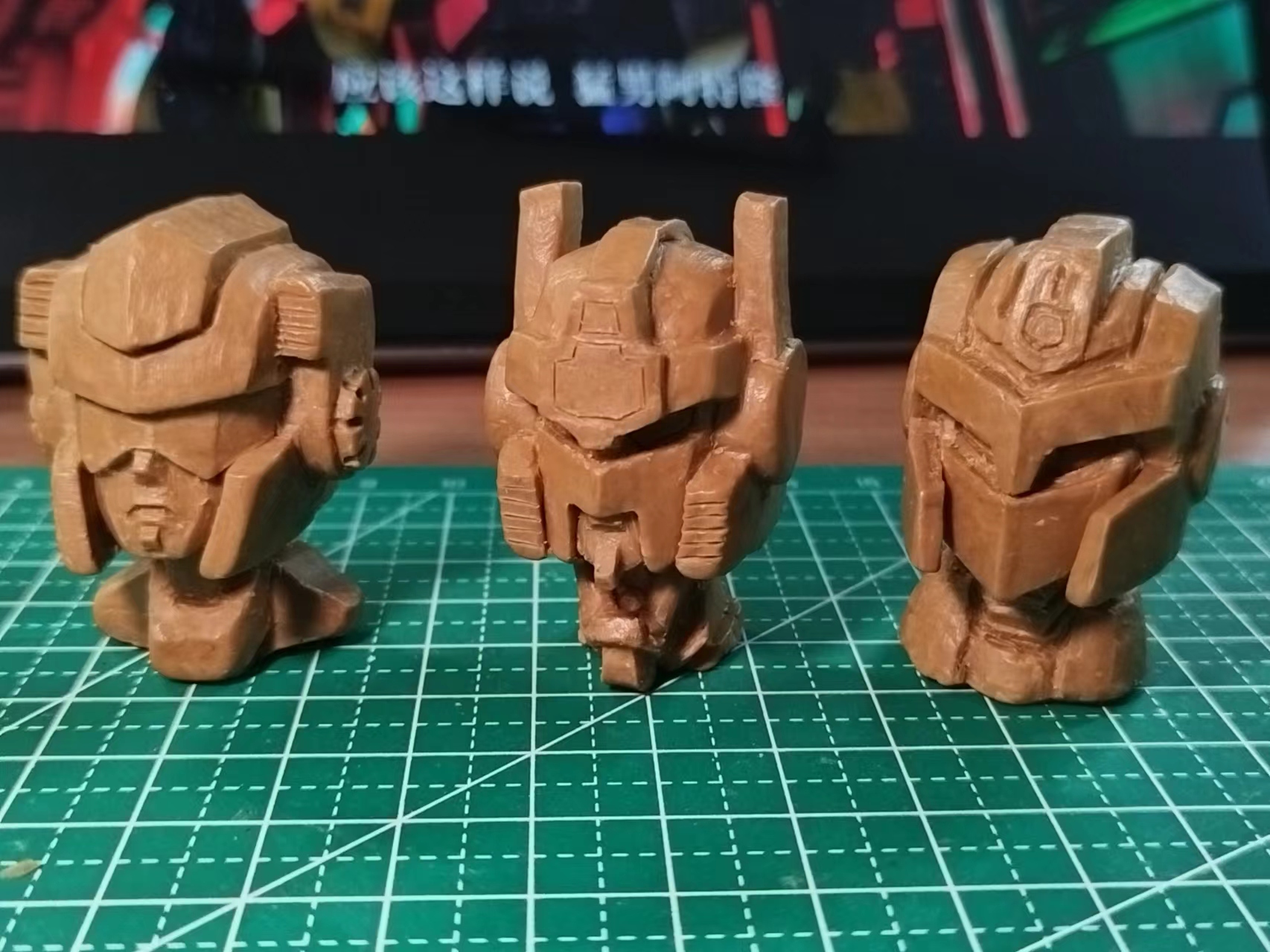 Clay head sculpt